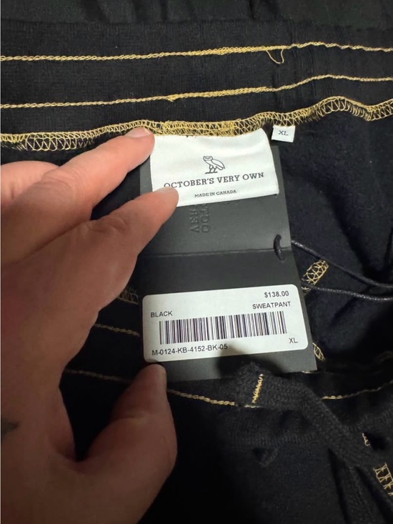 Octobers Very Own Other - October's Very Own (OVO) Black Sweatpants - Men's Joggers